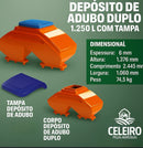 Depósito de Adubo Duplo 1.250L.